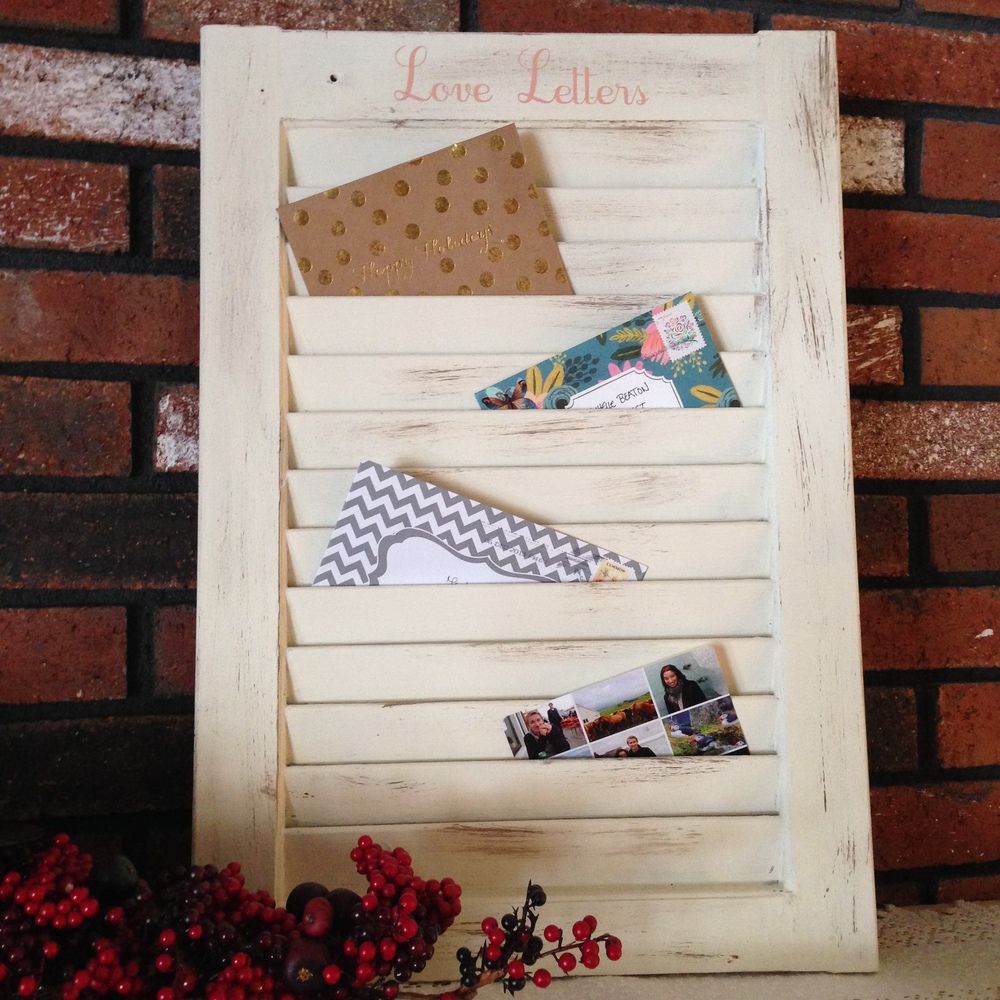 Step-by-step guide for diy window shutter mail organizer DIY Project DIY project