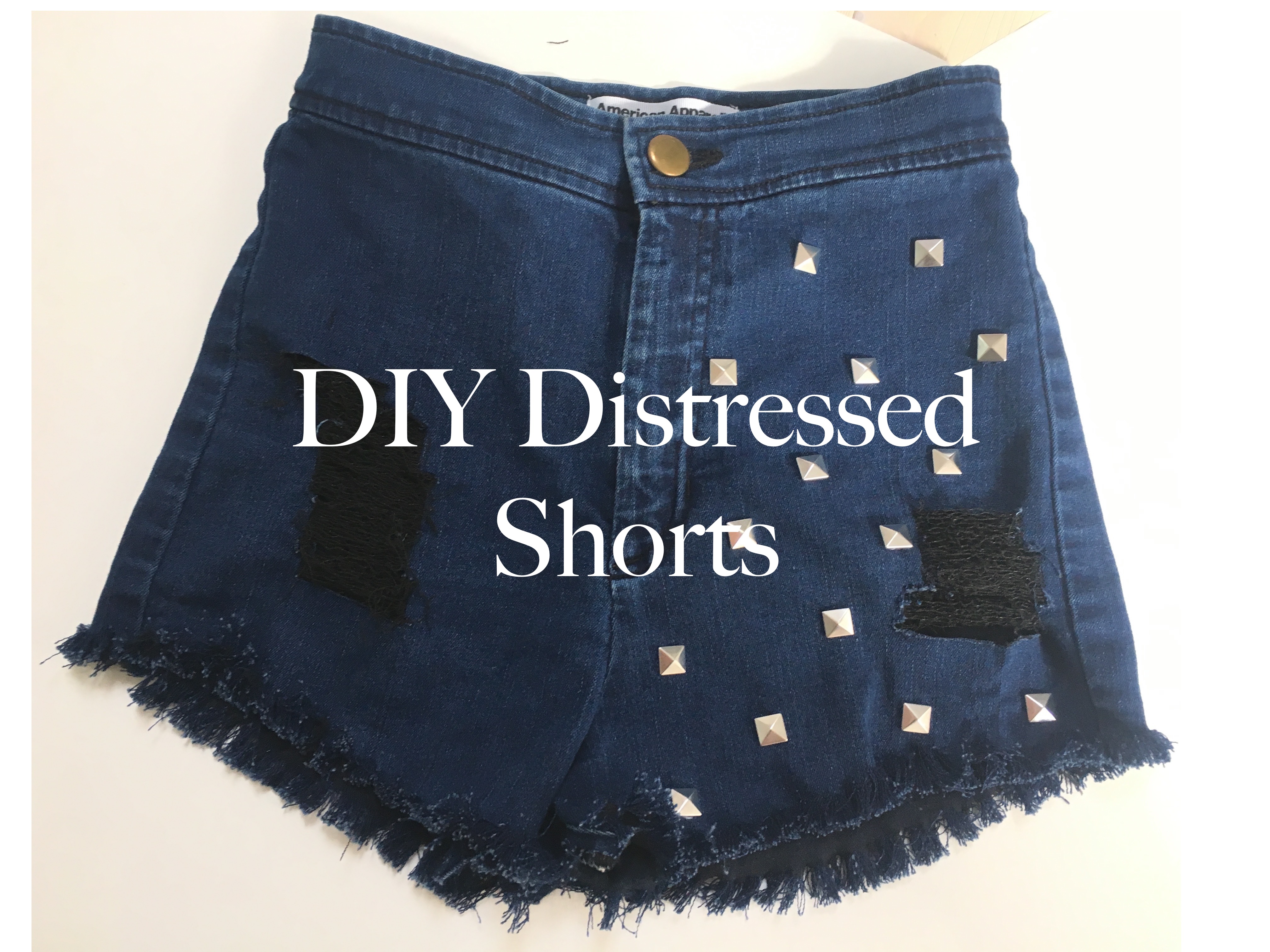 distressed shorts diy