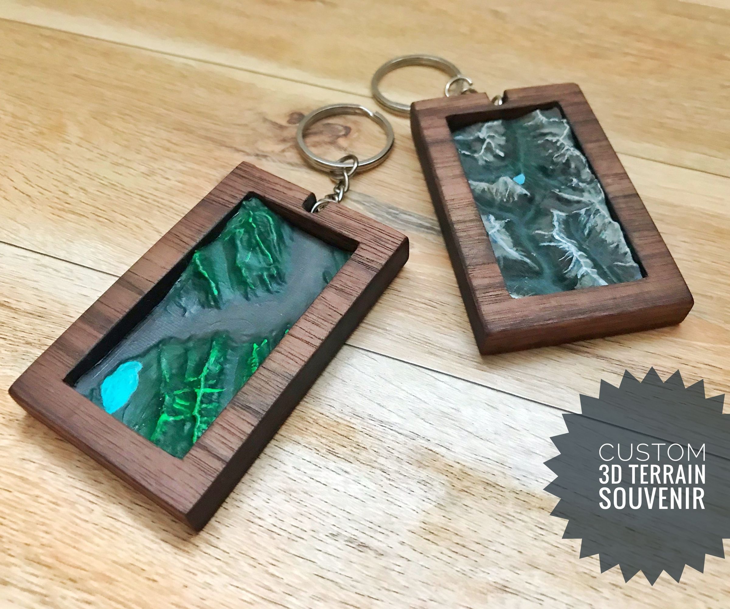 CUSTOM 3D TERRAIN KEYCHAIN 