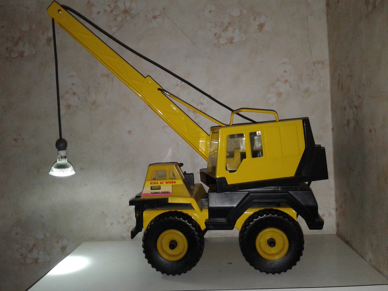 vintage toy crane