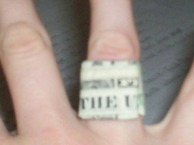 Dollar BillRing 9 Steps Instructables