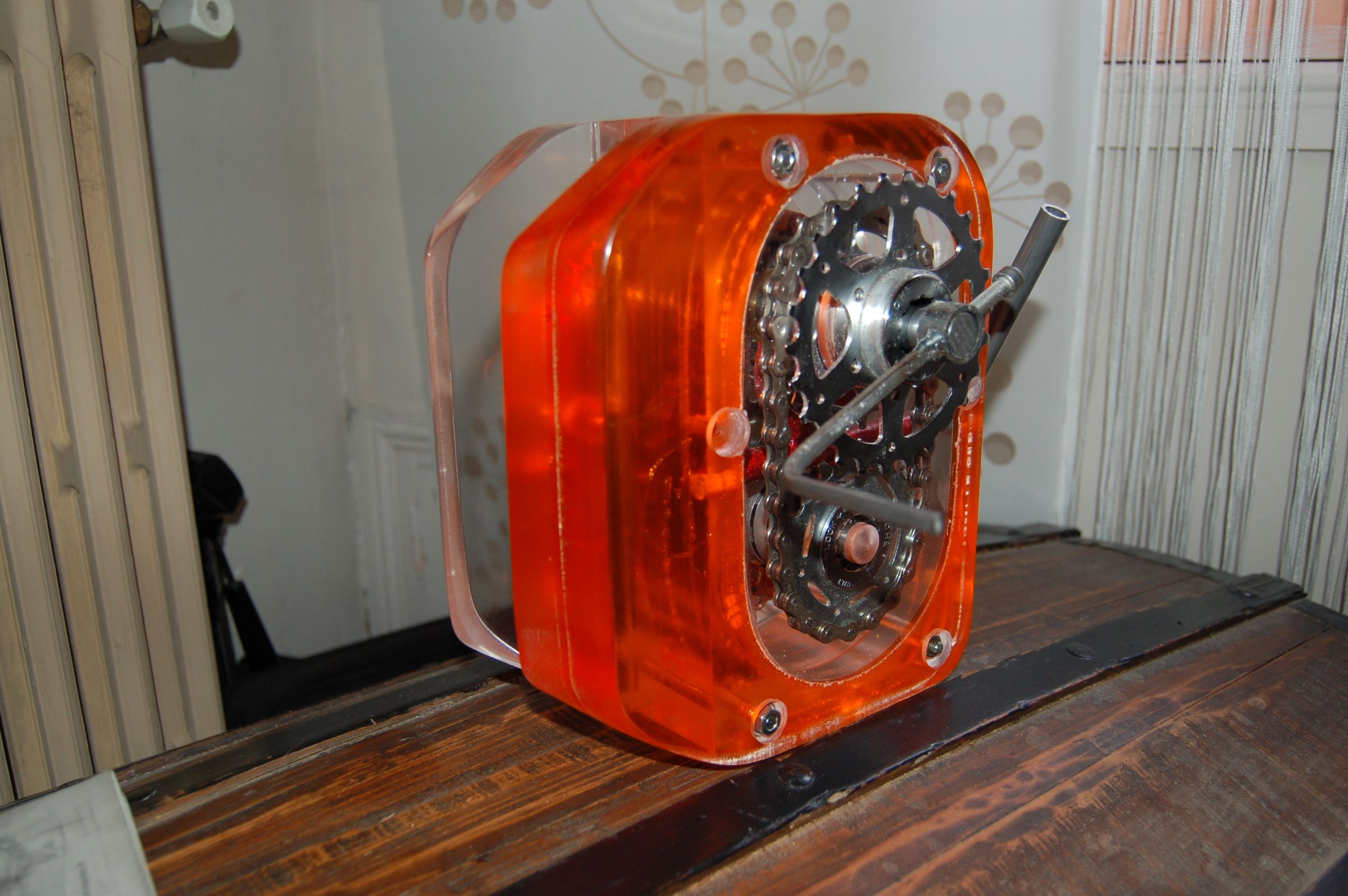 Transparent Gearbox on a Homemade Bicycle 10 Steps (with Pictures