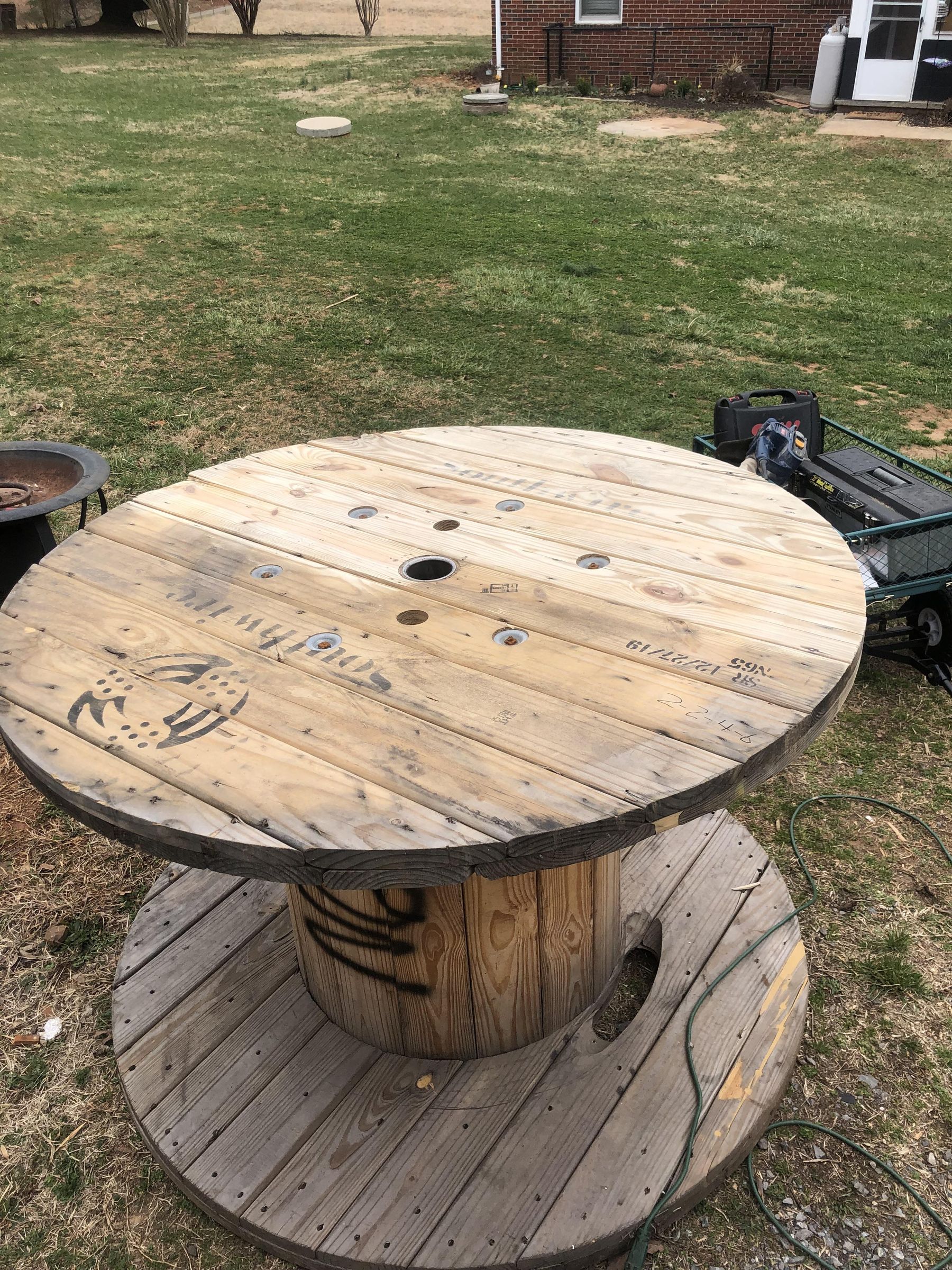 Wooden Spool Patio Table 9 Steps (with Pictures) Instructables