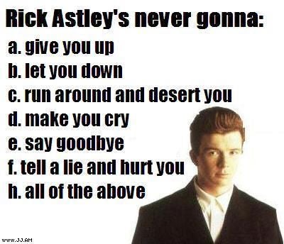 Never Gonna Give You Up Meme Origin
