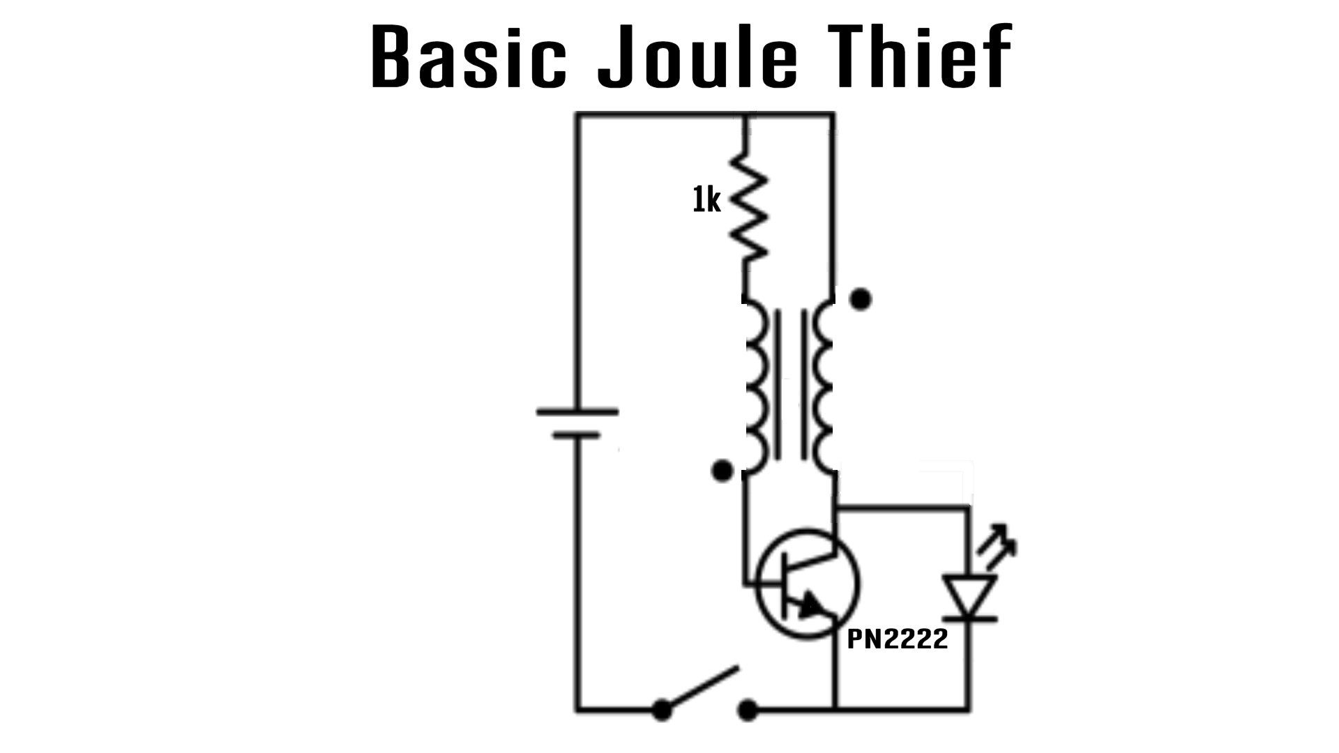 Joule Thief Low Voltage Battery Charger 9 Steps (with Pictures