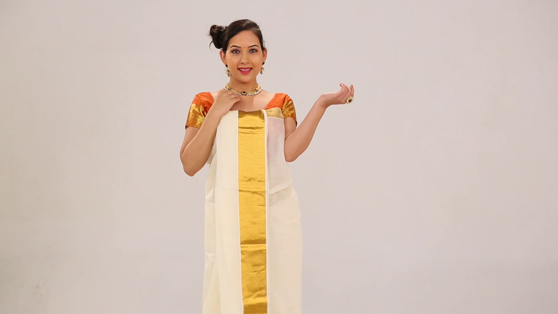 malayali saree style