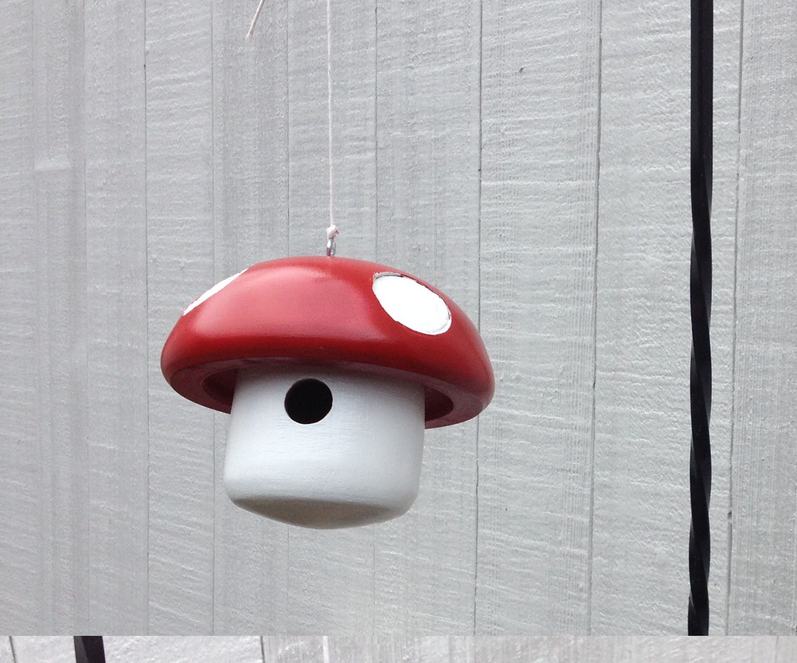 Super Mario Mushroom Birdhouse