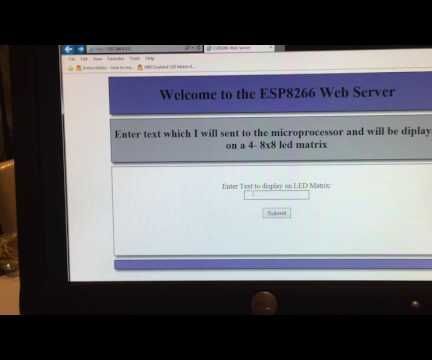 DIY guide for ESP8266-To-LED Matrix (Look Ma No Arduino) with step-by-step instructions