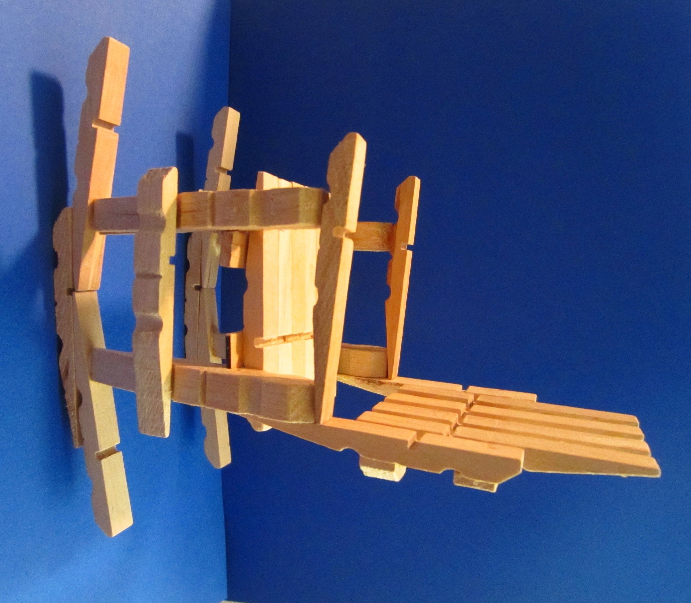 Clothespin Rocking Chair So Easy to Make Instructables