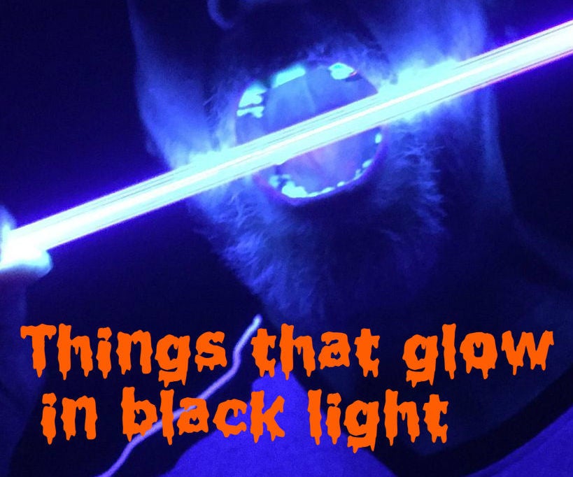 Things That Will Glow in Black(UV) Light 7 Steps (with Pictures) Instructables