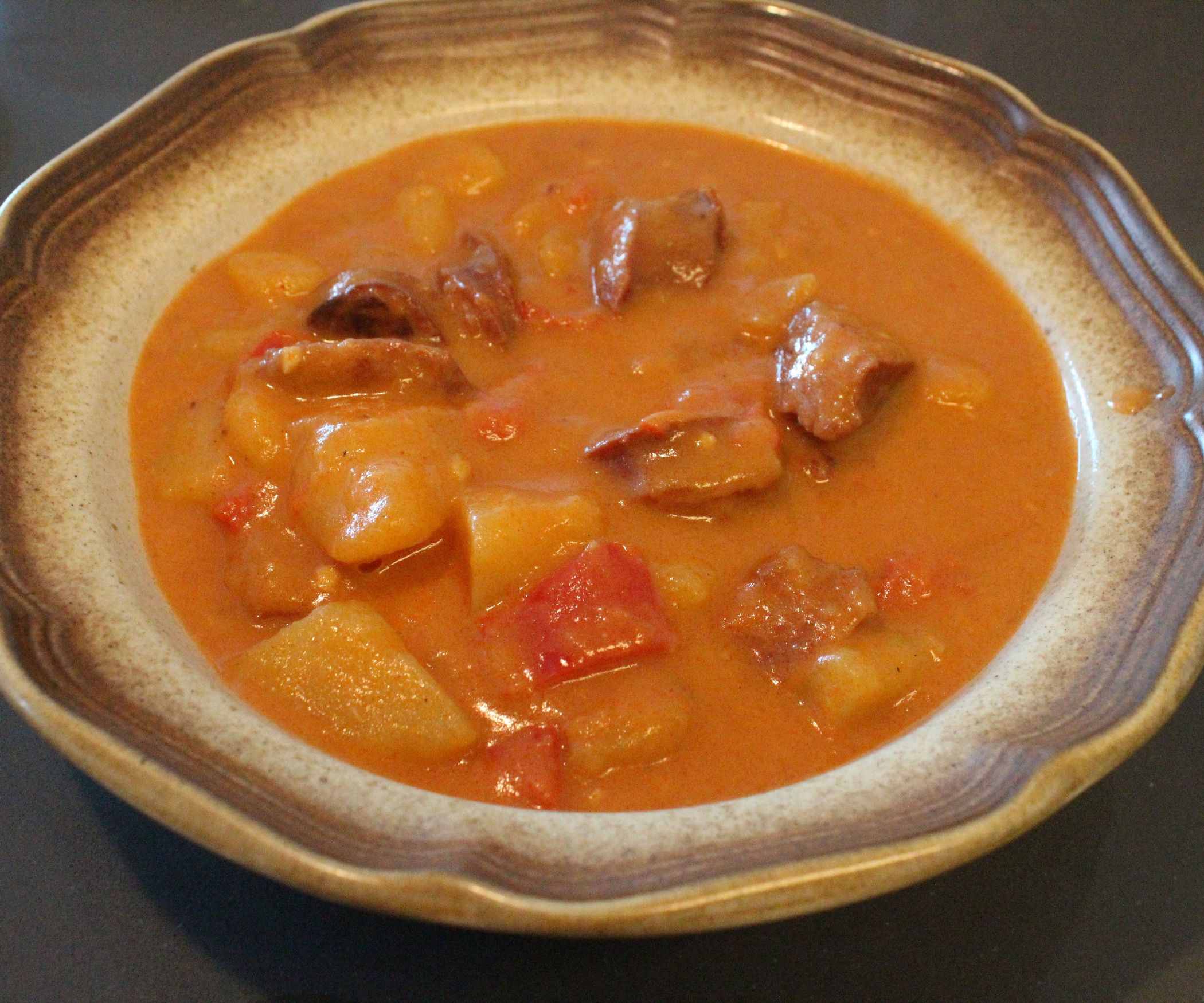 Authentic Hungarian "Krumplileves”, (Creamy Potato Soup With Sausage