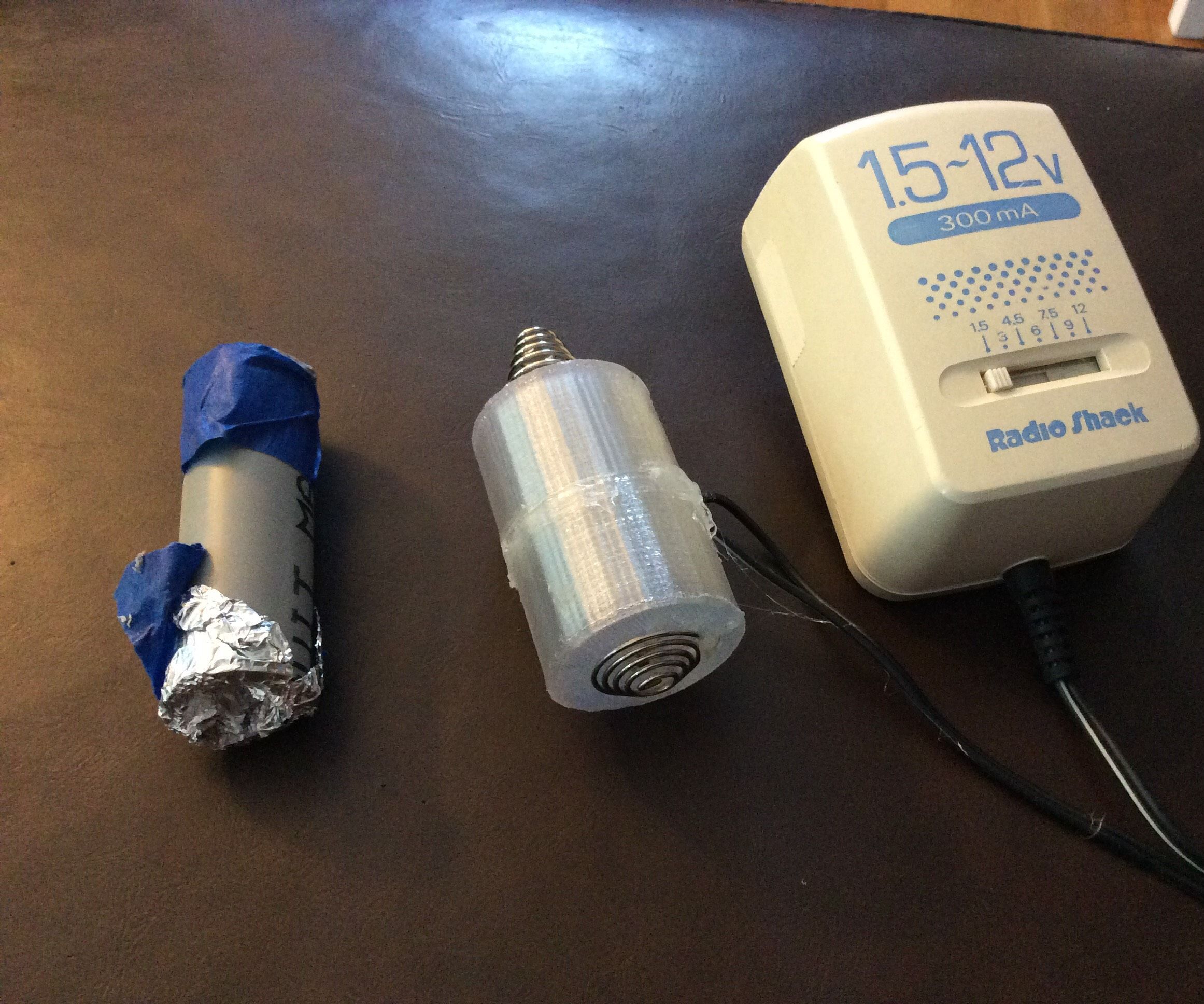 Battery Eliminator From a Recycled Wall Wart