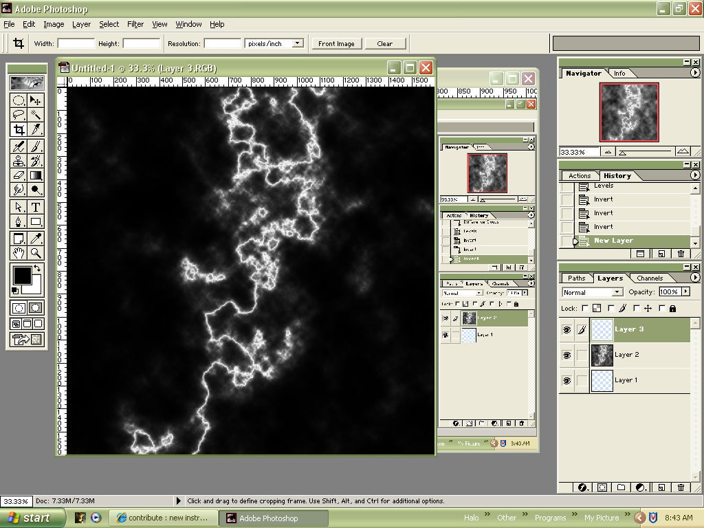simple lightning in photoshop 6 steps
