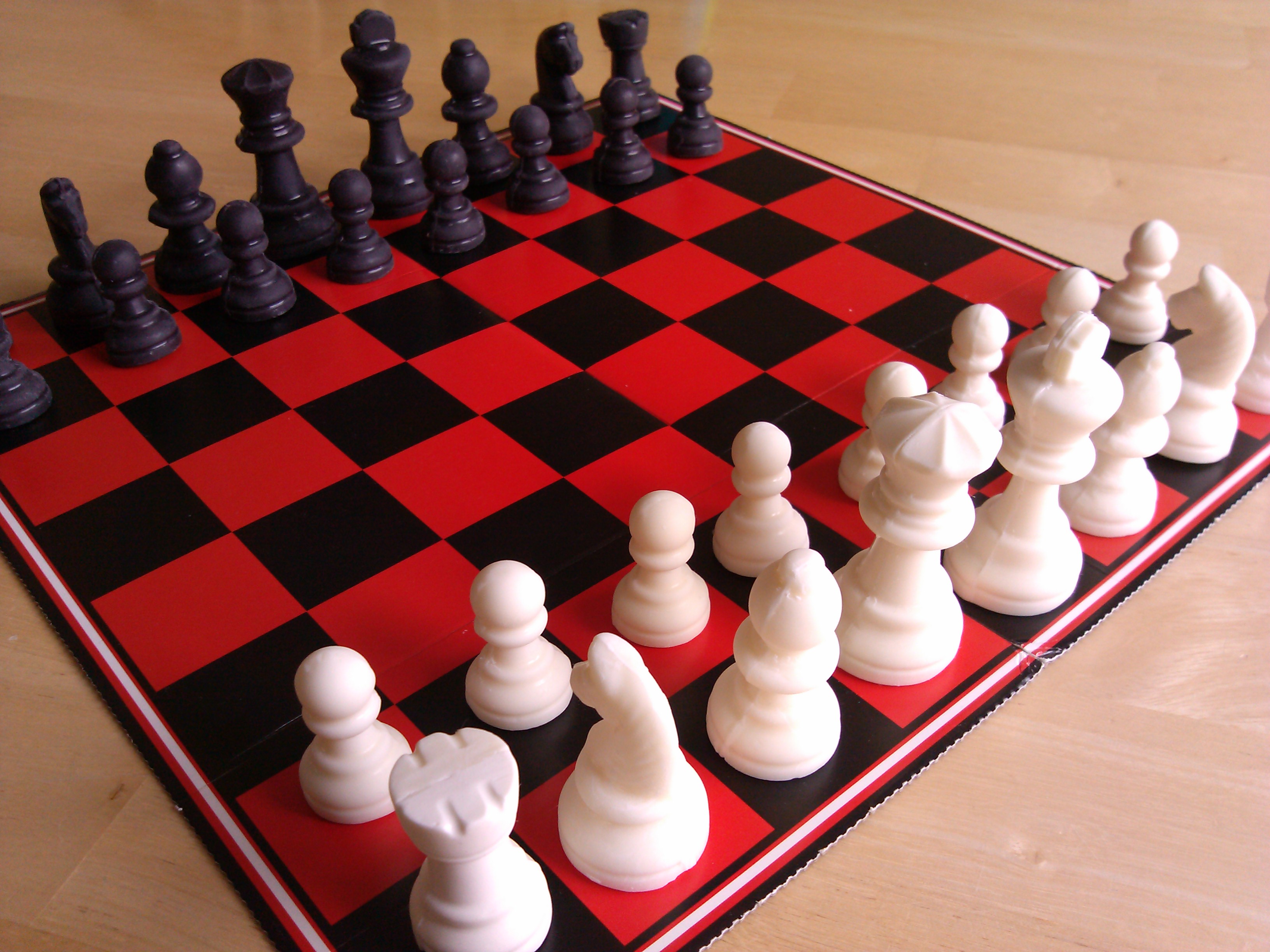 setting up a chess board