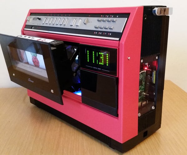 1981 Portable VCR Raspberry PI Media Centre