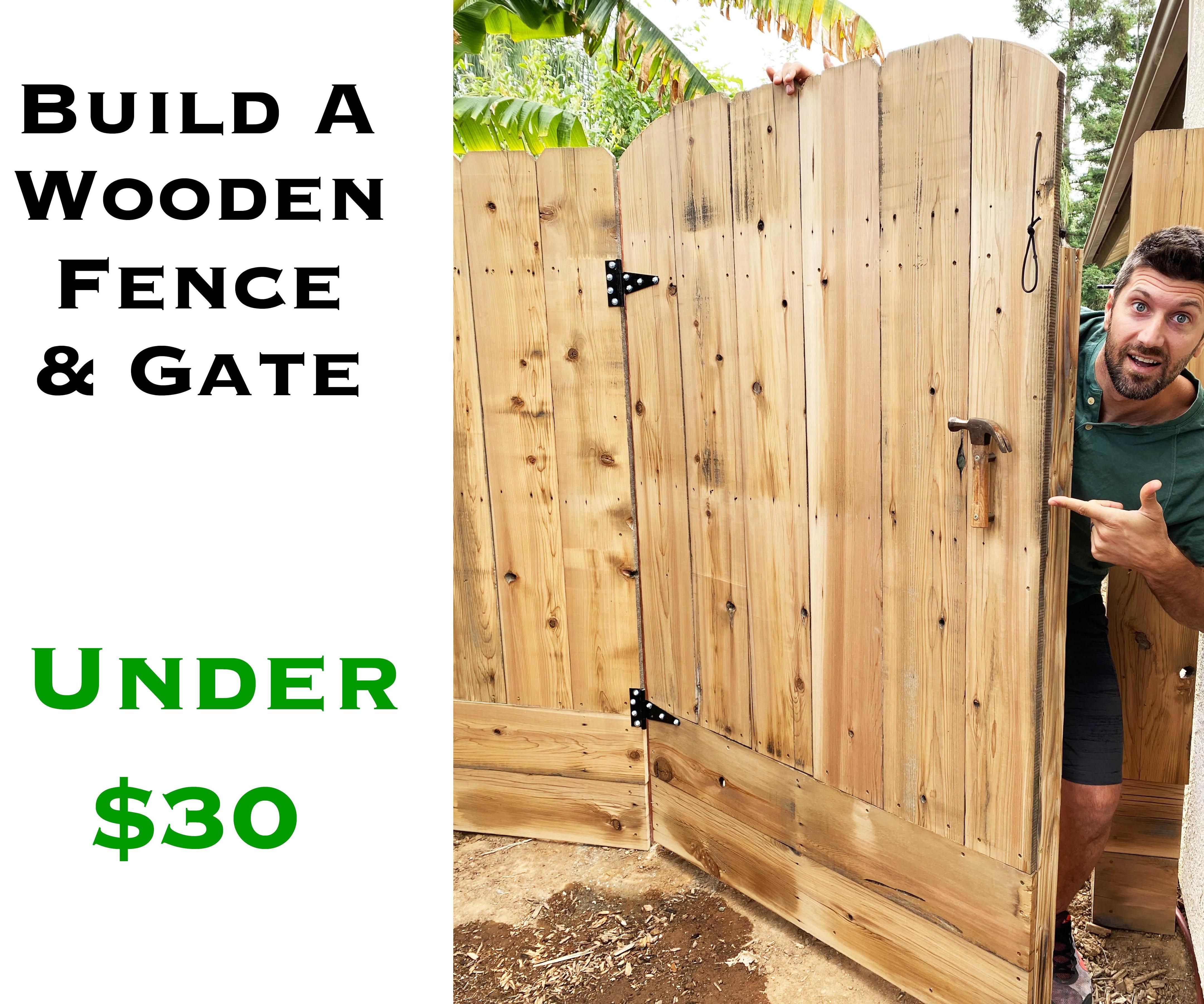 Wooden Gate And Fence With Concrete Post 11 Steps With Pictures Instructables Wooden Gate And Fence With Concrete Post 11 Steps With Pictures Instructables