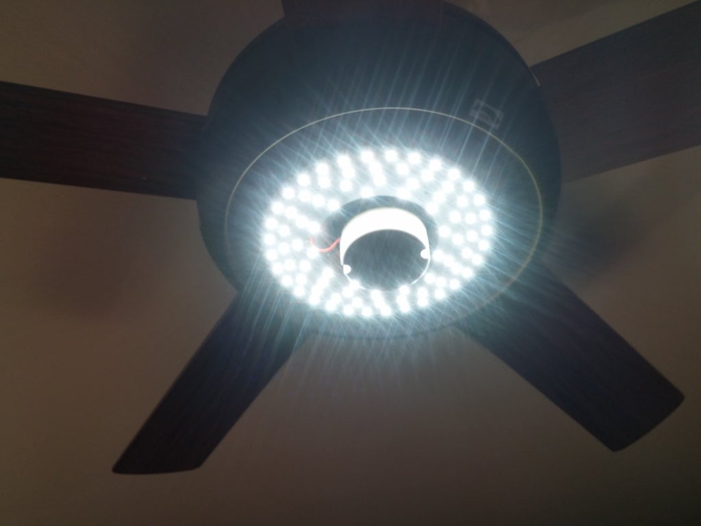 Led Retrofit For Quartz Halogen Ceiling Fan Light 7 Steps With Pictures Instructables Halogen Ceiling Fan Light, Led Ceiling Fan Lights Replacement