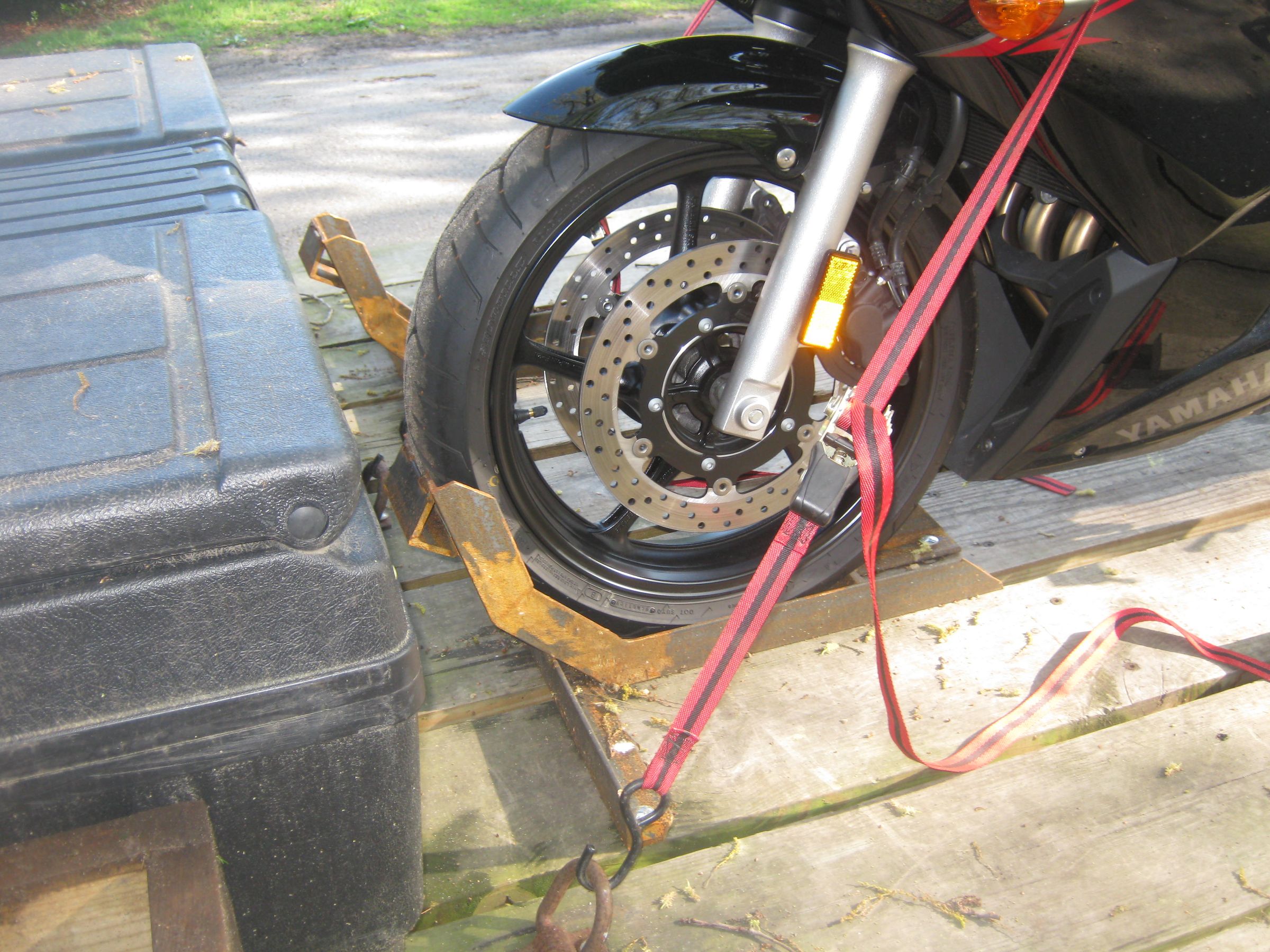 Motorcycle Wheel Chock 7 Steps Instructables