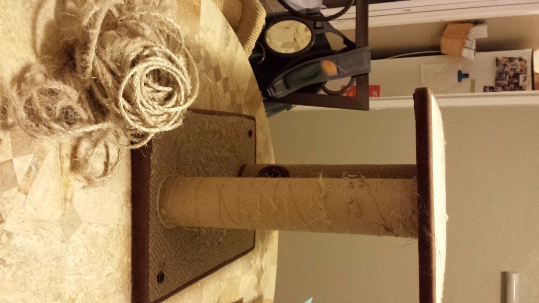 How to Replace the Sisal Rope on a Cat Scratcher 5 Steps Instructables