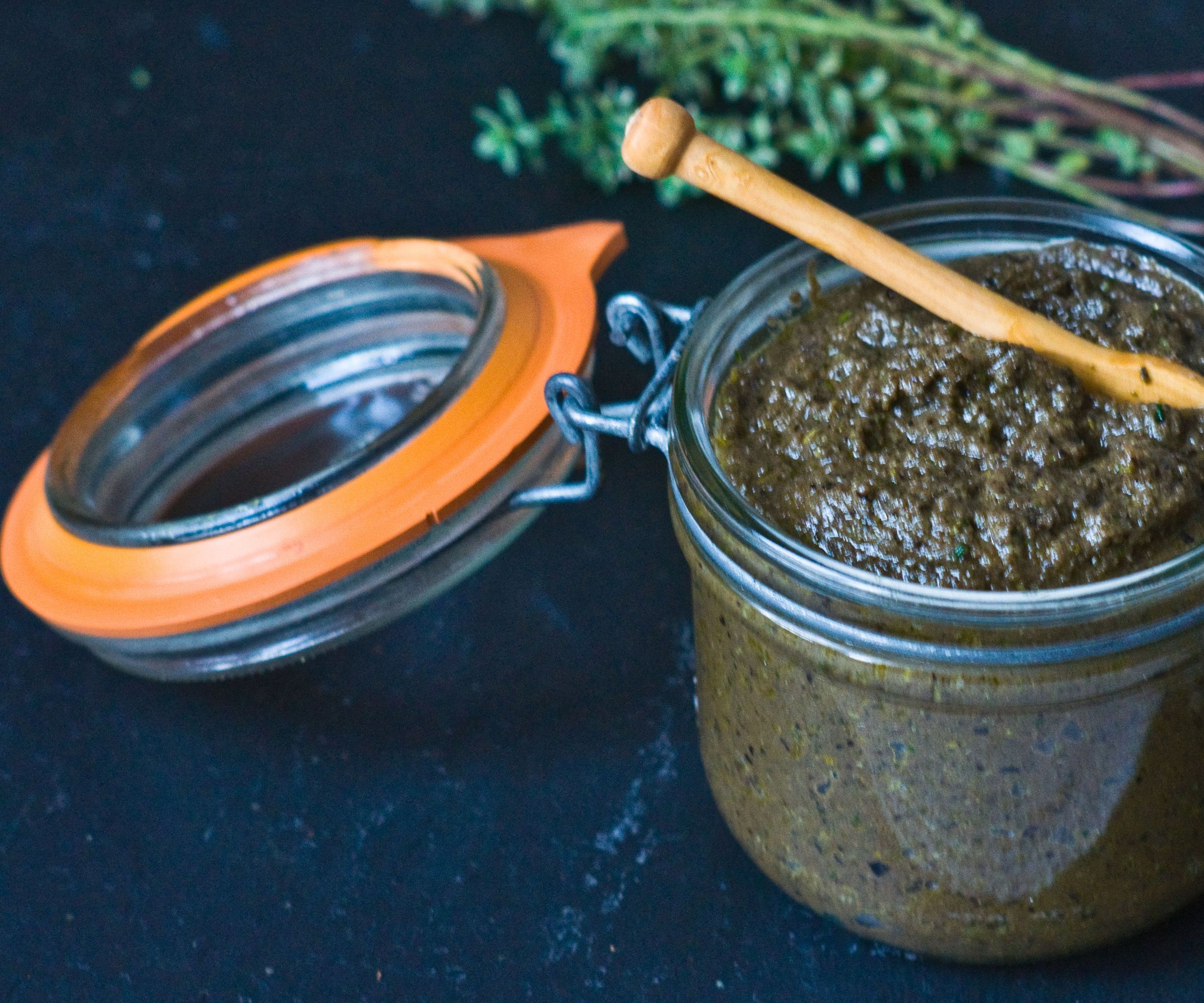 Zesty Black Olive Tapenade