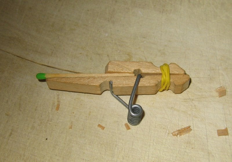Clothespin Match Gun 6 Steps Instructables