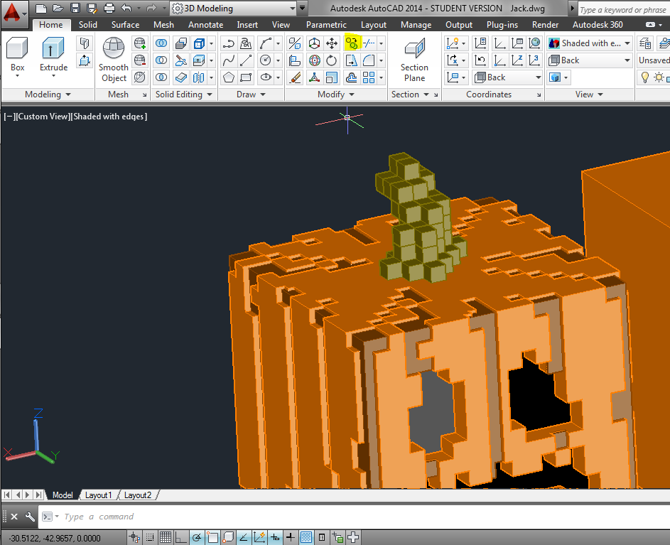 Minecraft 3d Jack O Lantern 9 Steps Instructables
