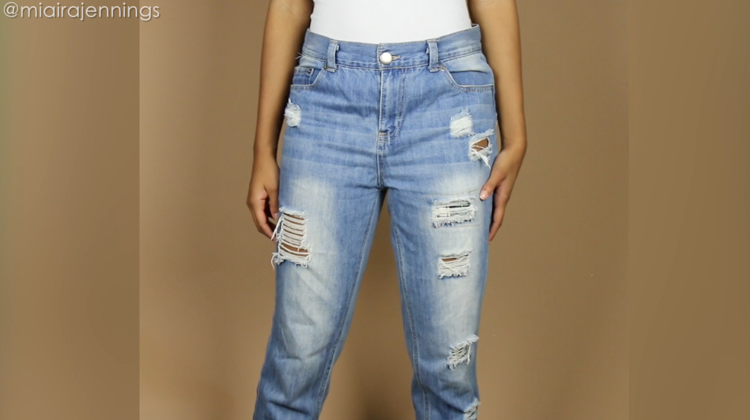 diy jean skirt no sew