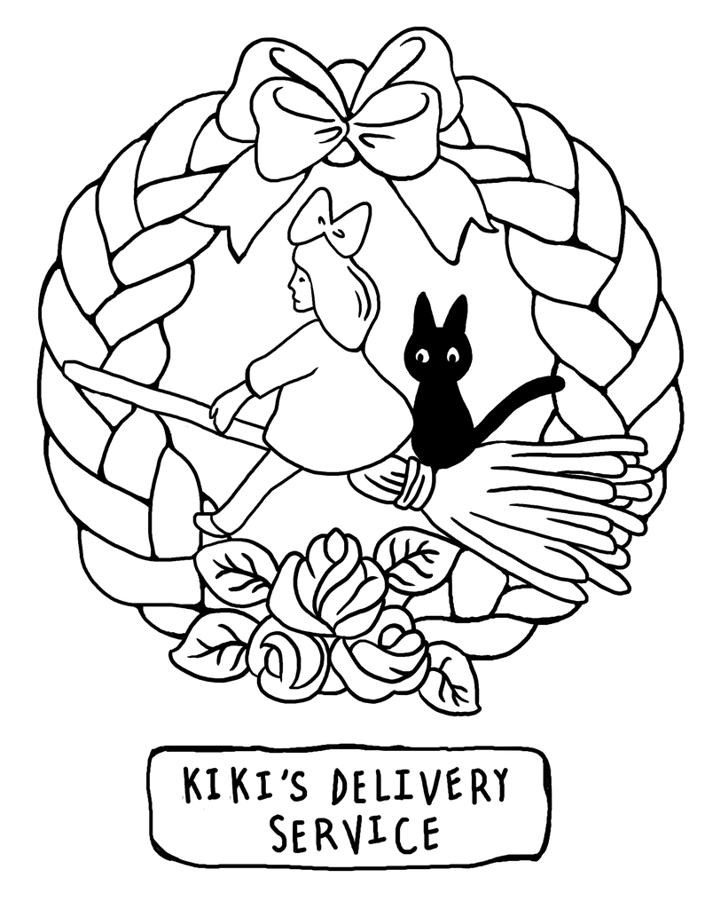 Kikis Delivery Service Coloring Pages Coloring Pages kikis-delivery-service-coloring-pages-coloring-pages