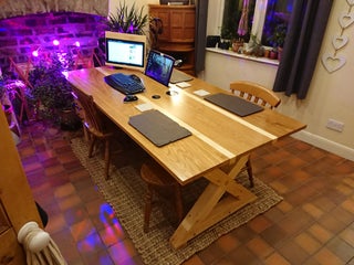 The Work From Home Solid Oak Pine Kitchen Table 11 Steps With Pictures Instructables