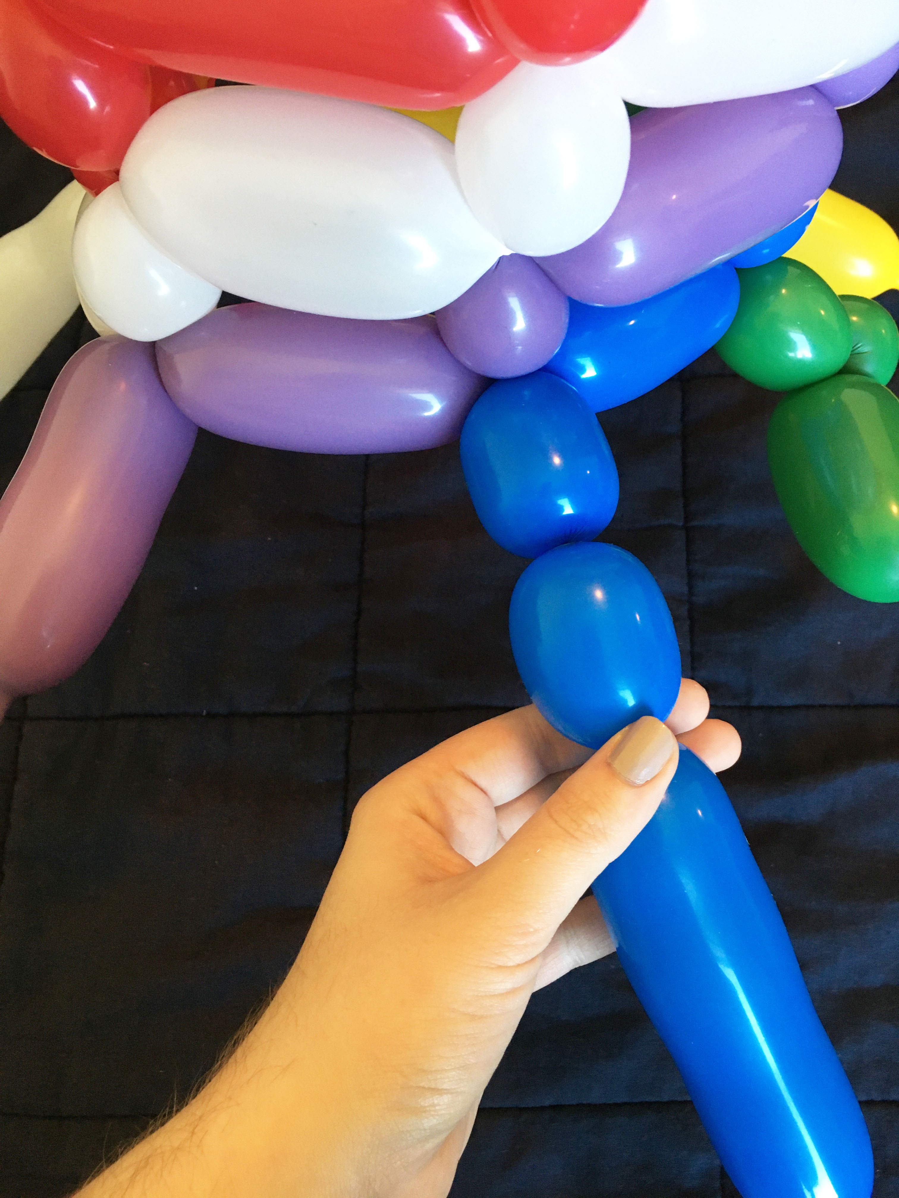 Animal Crossing Rainbow Balloon Hat 5 Steps (with Pictures