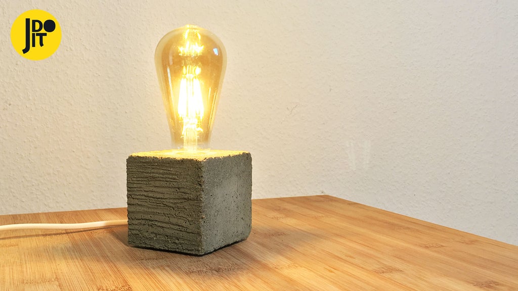 Concrete Lamp With Wood Grain Texture 8 Steps Pictures Instructables Concrete Lamp With Wood Grain Texture, Diy Concrete Floor Lamp Base