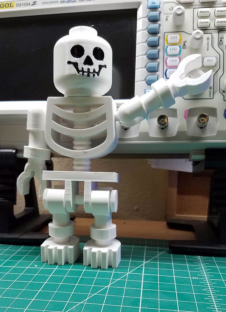giant lego skeleton