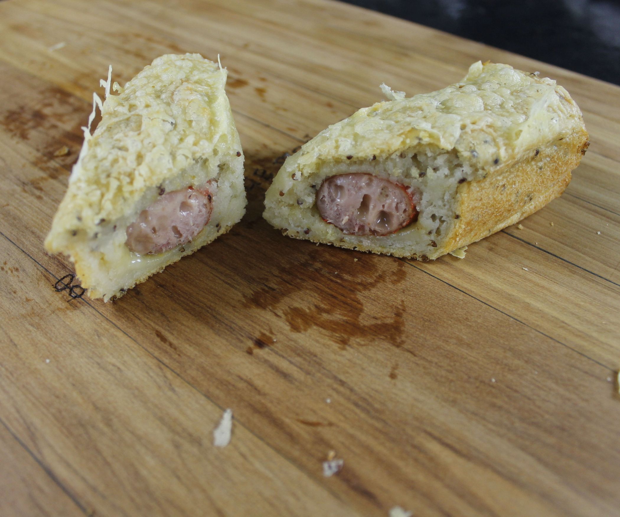 Sausage Stuffed Bread (aka Sourdough Sausage Mustard Bread) 10 Steps