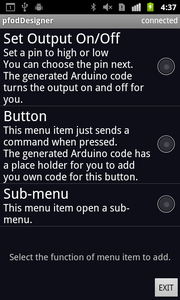 Code Generator for Custom Android/Arduino Menus to Switch Arduino ...