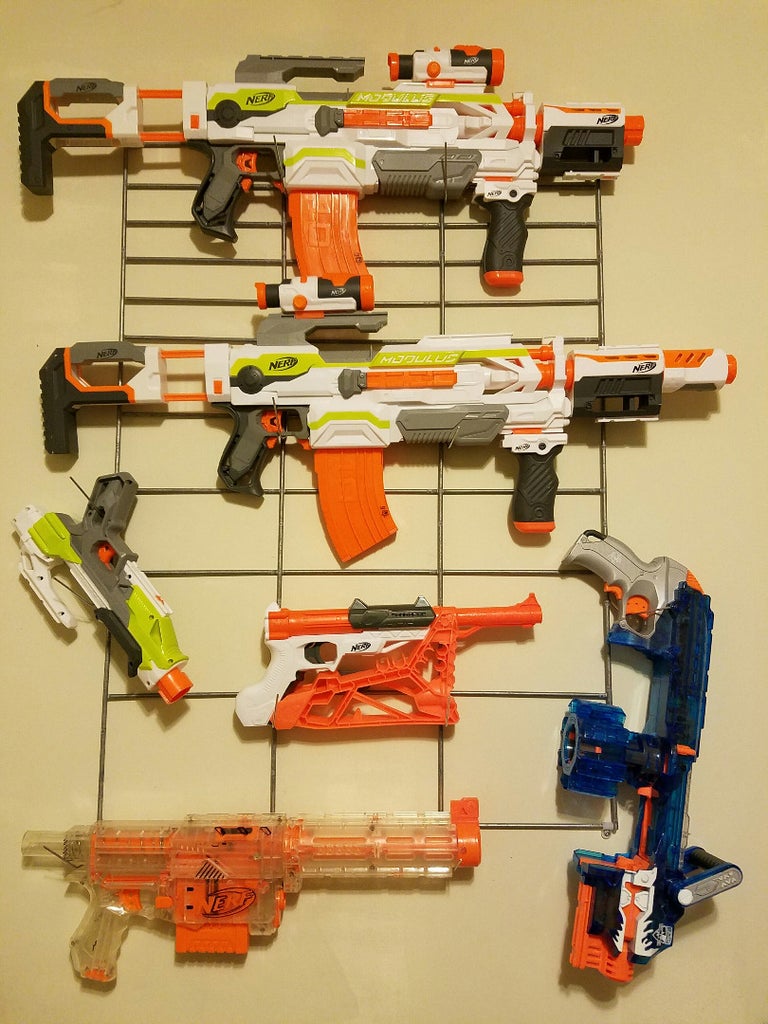 Nerf Gun Airsoft Wall Display 4 Steps With Pictures Instructables
