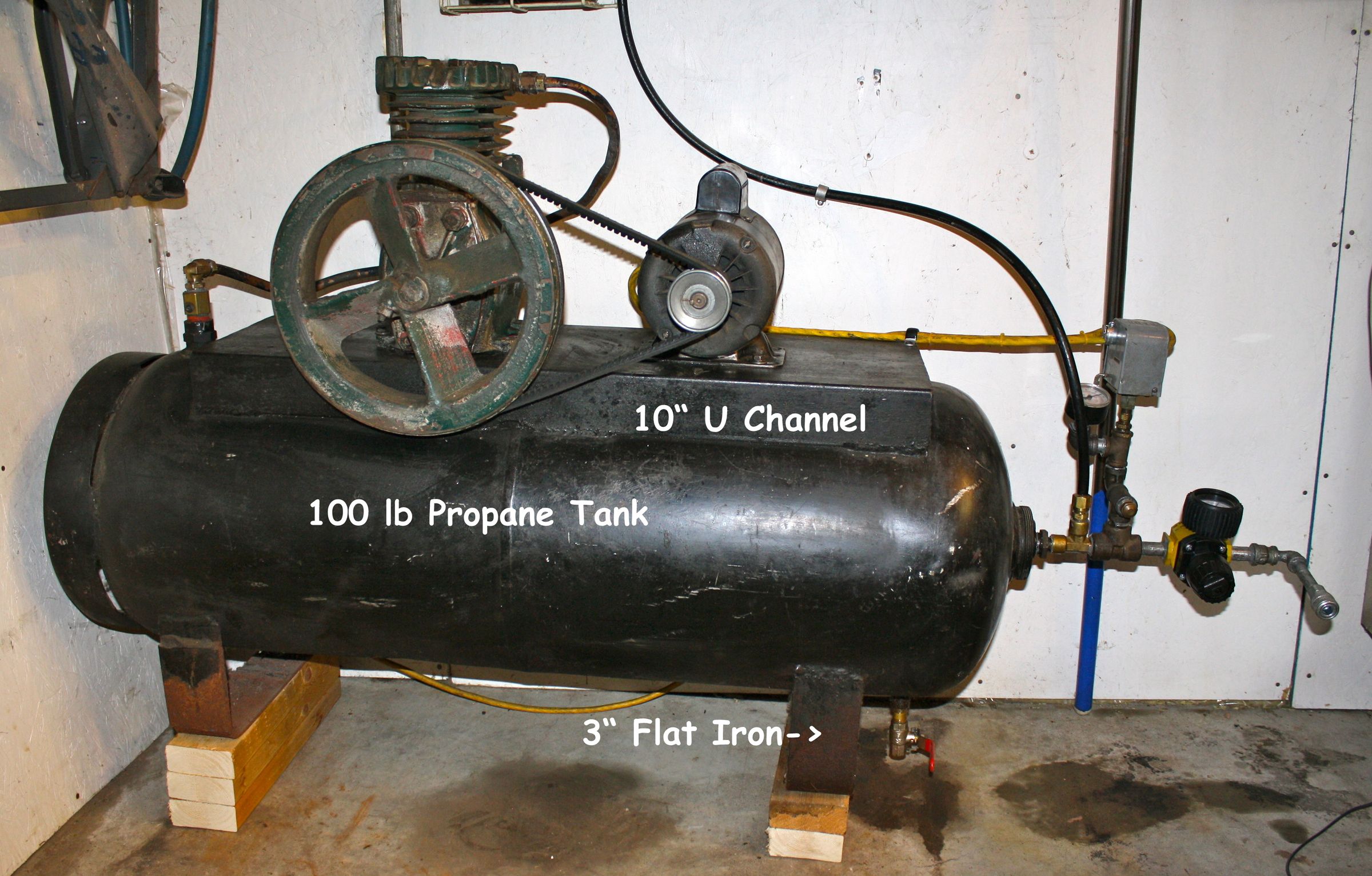 100 Lb Propane Tank Homemade Air Compressor Instructables