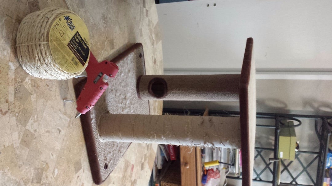 How to Replace the Sisal Rope on a Cat Scratcher 5 Steps Instructables