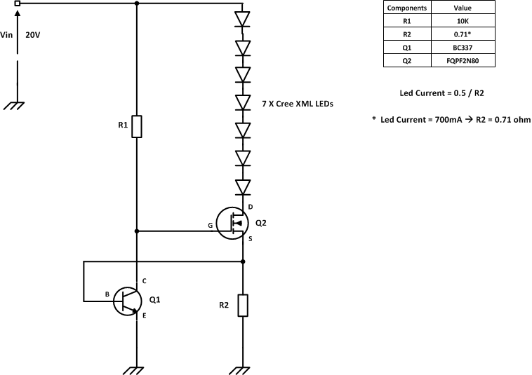 High Power LED Driver Circuits : 12 Steps (with Pictures) Circuit Diagram