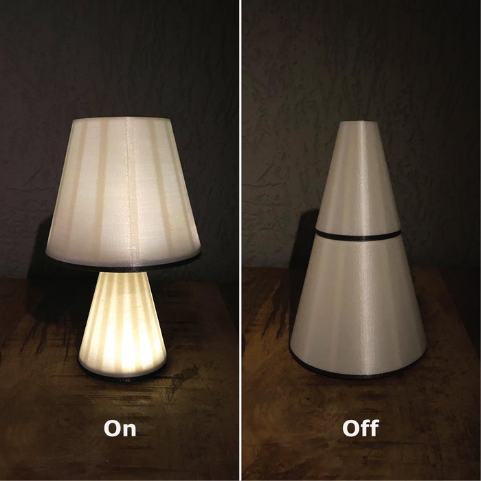 Battery Powered Lamp That Turns On Through The Use Of Magnets 8 Steps With Pictures Instructables Battery Powered Lamp That Turns On, How To Make A Lamp Battery Powered