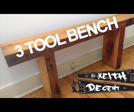 "3 tool" rustic bench DIY Project DIY Project Image
