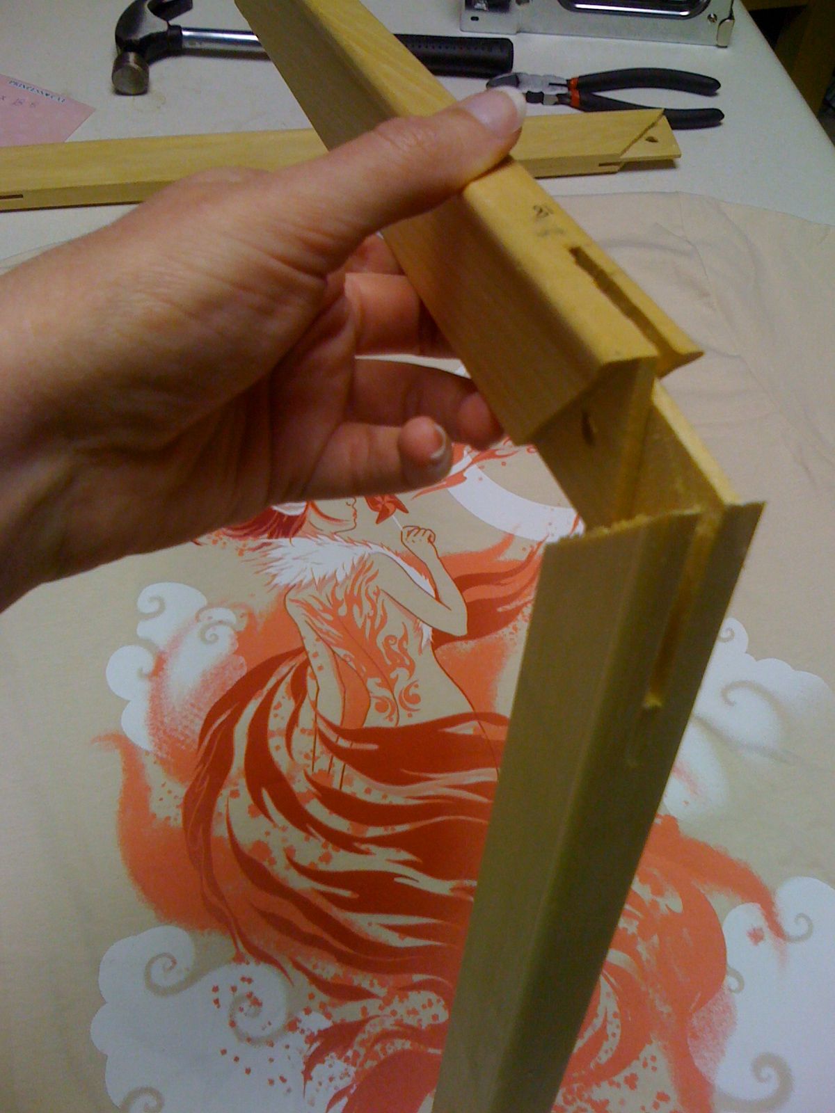 Make a Tshirt Into Hangable Art 8 Steps Instructables