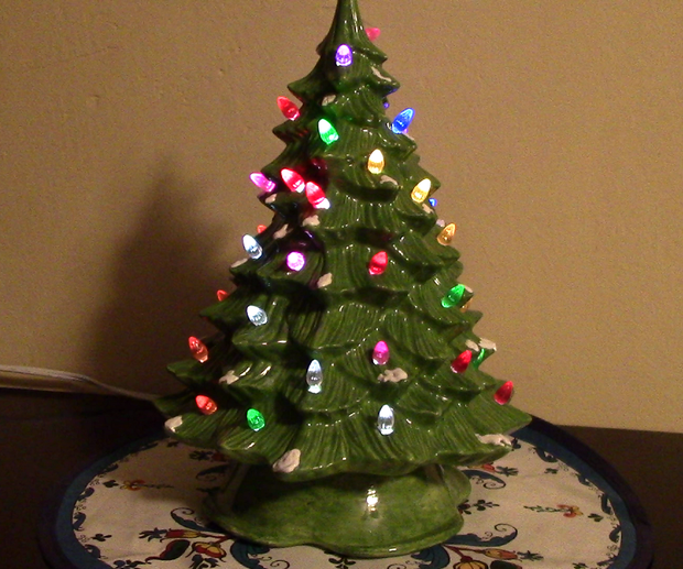 Ceramic Christmas Tree With Color Changing Lights 4 Steps With Pictures Instructables Small Ceramic Light Up Christmas Tree