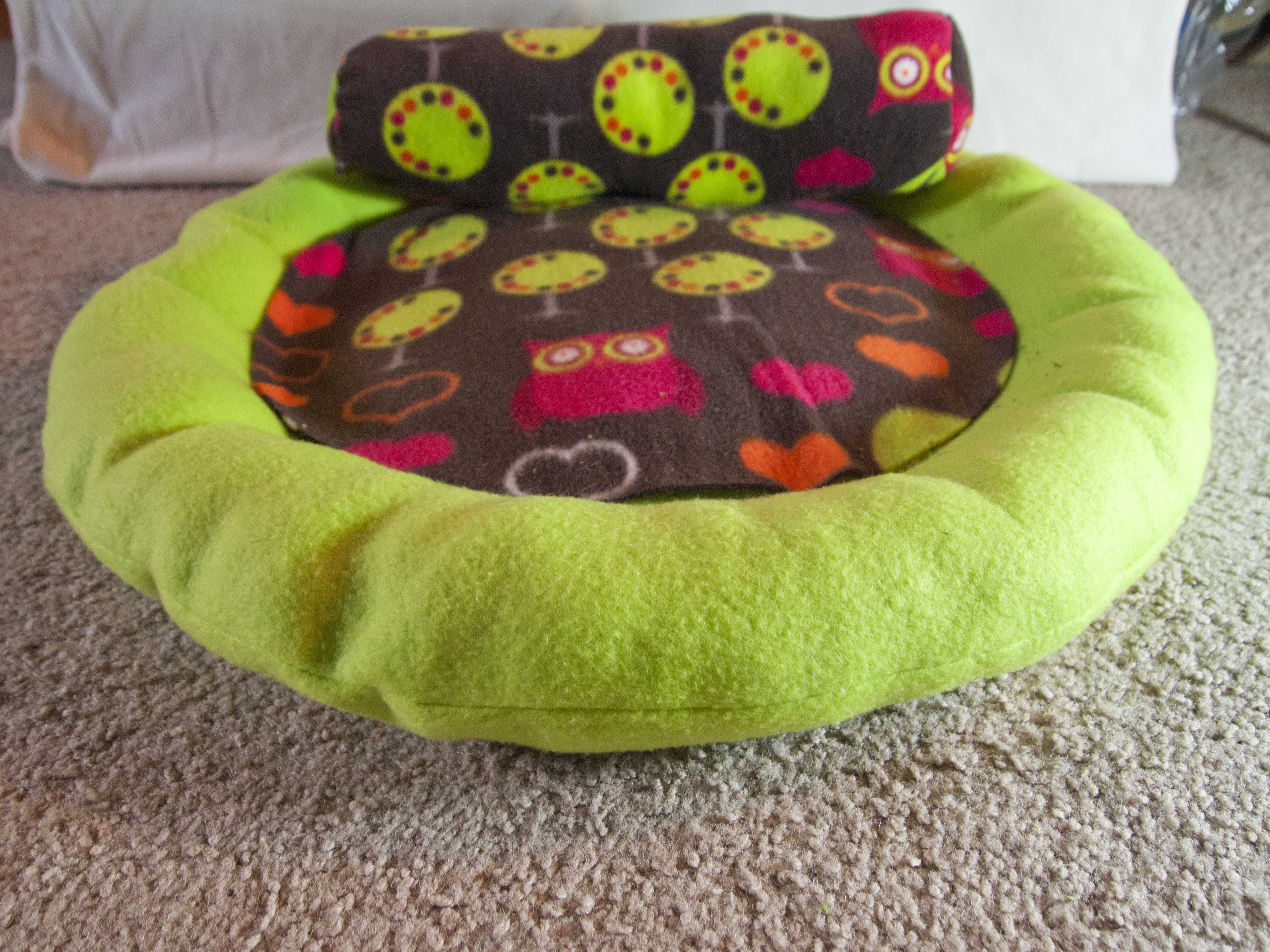 How to Sew a Round Cat Bed & Bolster Pillow 6 Steps (with Pictures