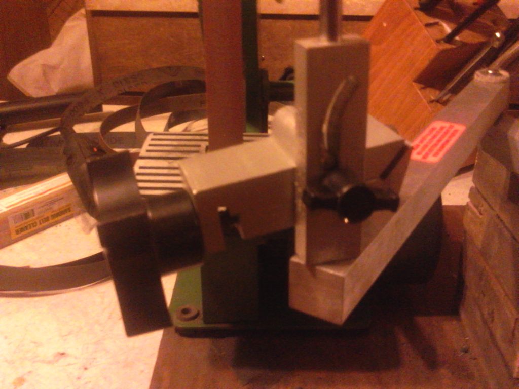 Please help! knife sharpening jig for belt sander Instructables