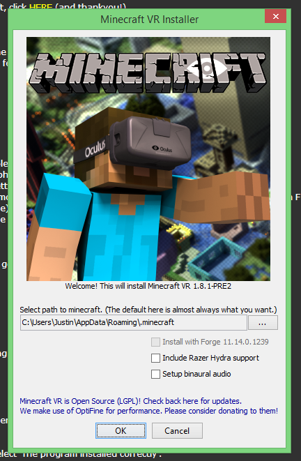 Virtual Reality Minecraft 1 8 With Google Cardboard 4 Steps Instructables