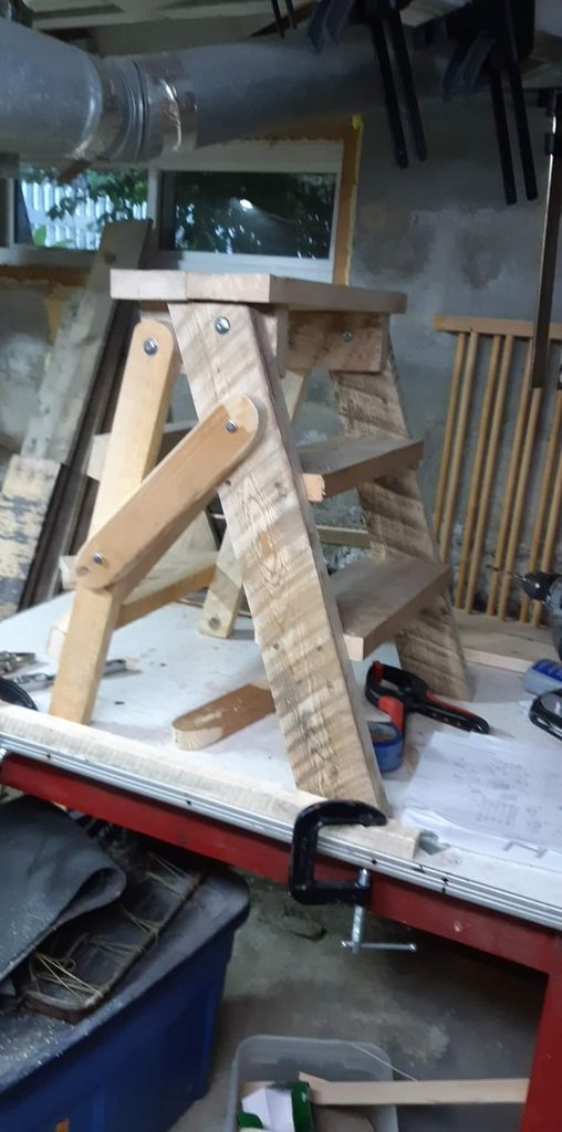 Making A Step Ladder Folding Wooden Stepladder : 15 Steps (with Pictures) - Instructables