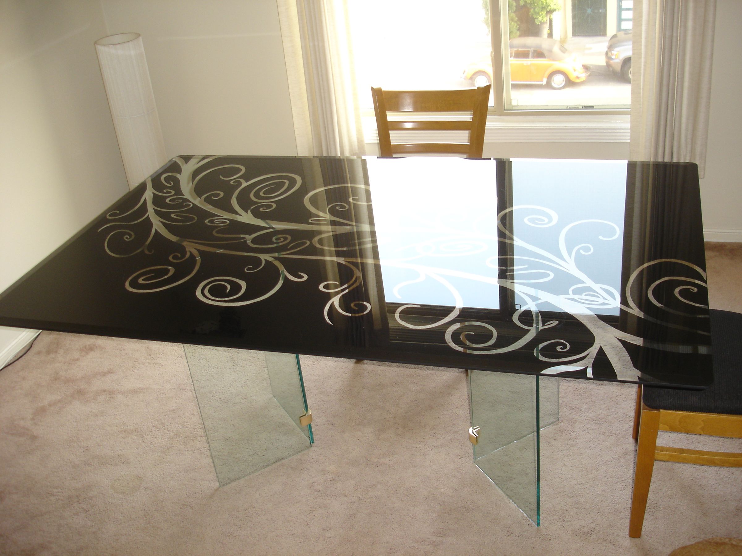 Glass Dining Room Table Etching 8 Steps With Pictures Instructables