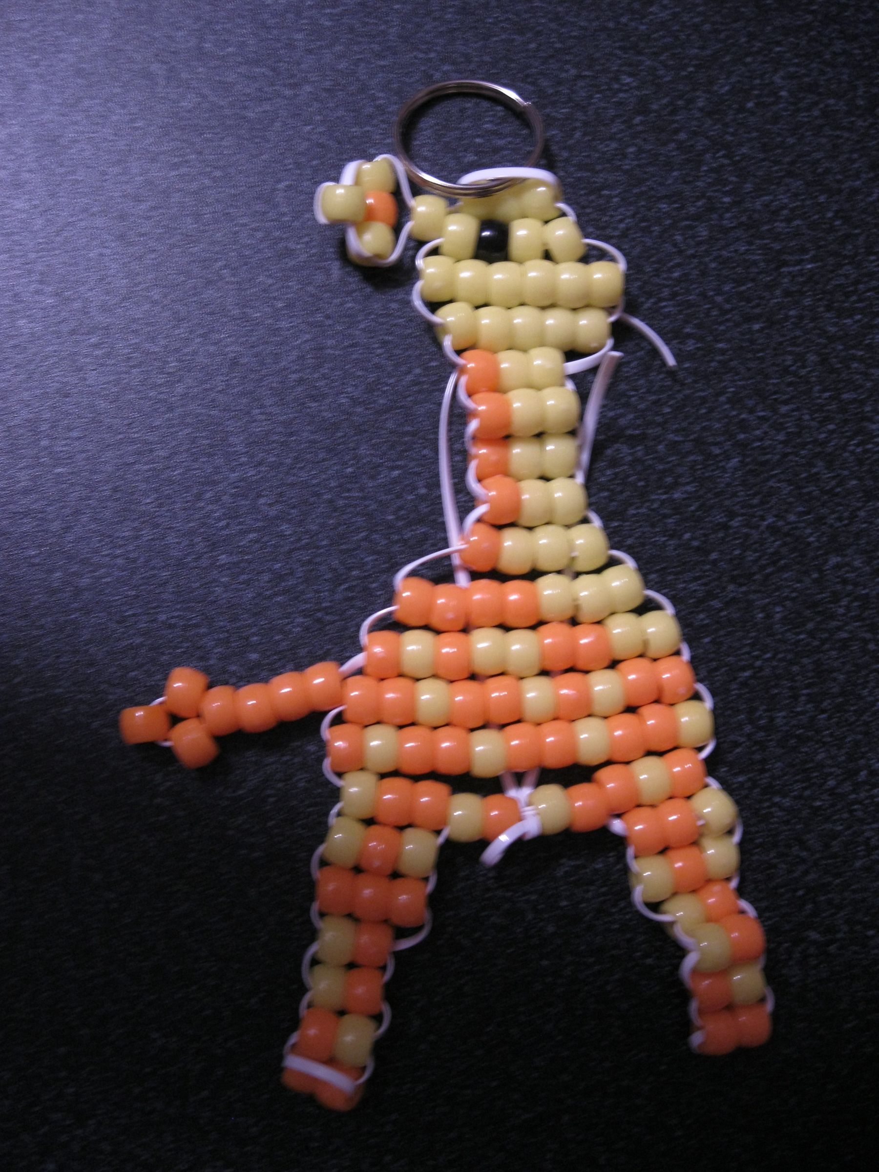 Beaded Giraffe Keychain 7 Steps Instructables