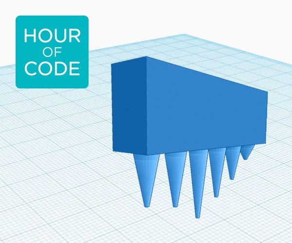 Tinkercad CodeBlocks + Hour of Code Instructables