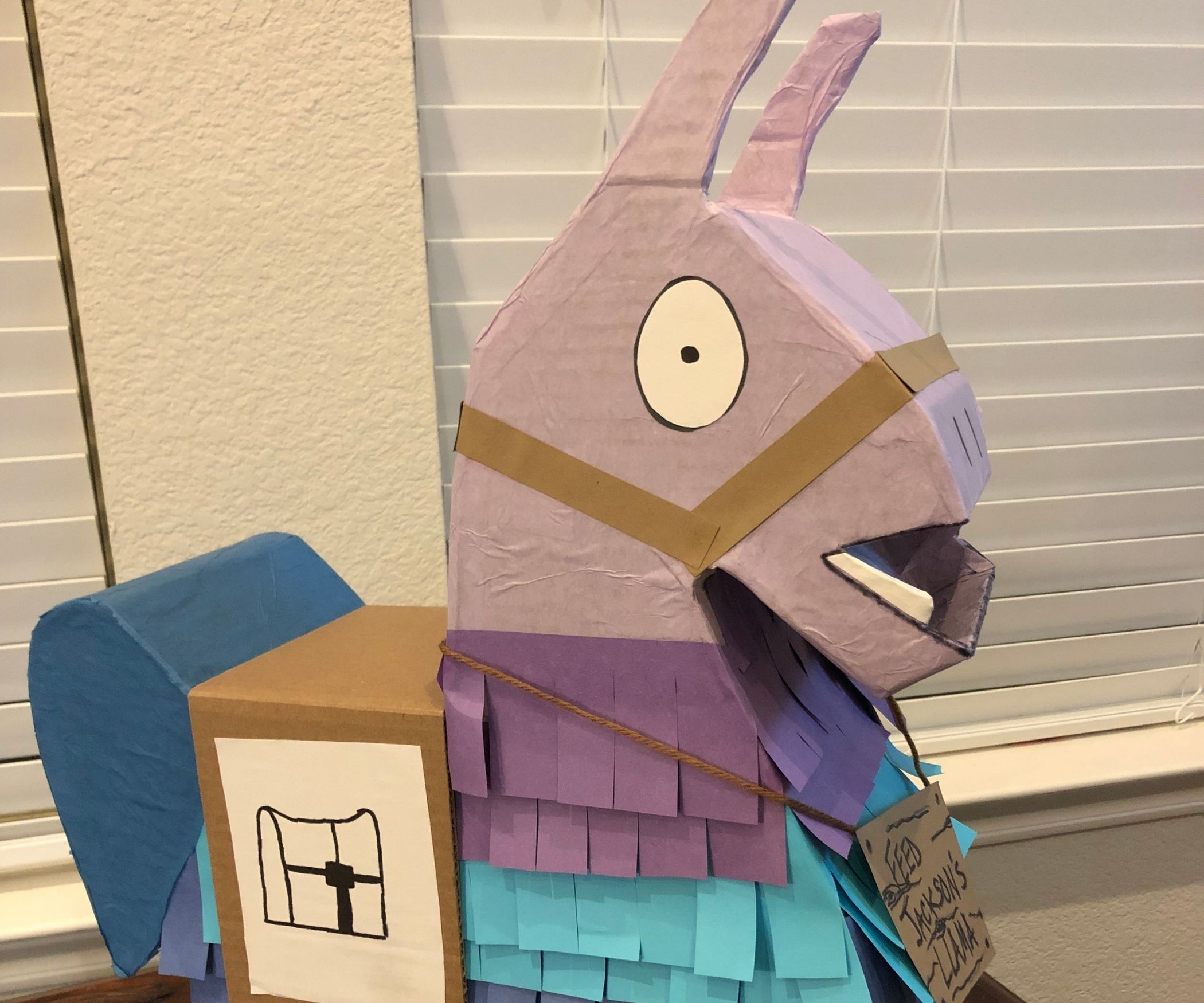 Make Your Own Fortnite Loot Llama (Pinata / Valentine's Box) : 7 Steps ...